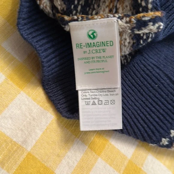 Crewcuts Navy Fair-isle Sweater size 6-7 - Picture 6 of 6
